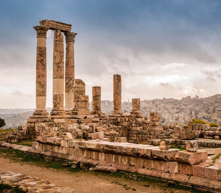 Roman ruins of the Temple of Hercules